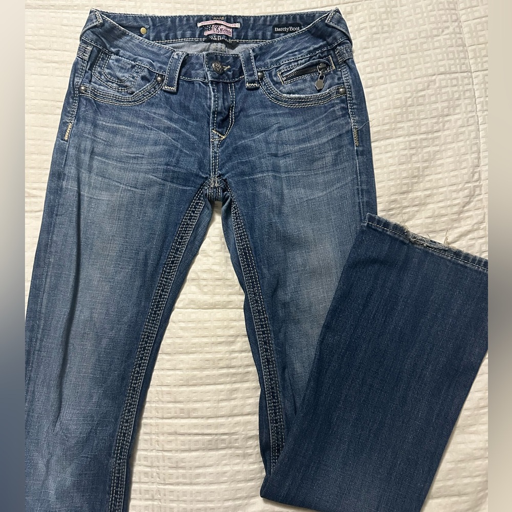 Vintage barely boot cut jeans